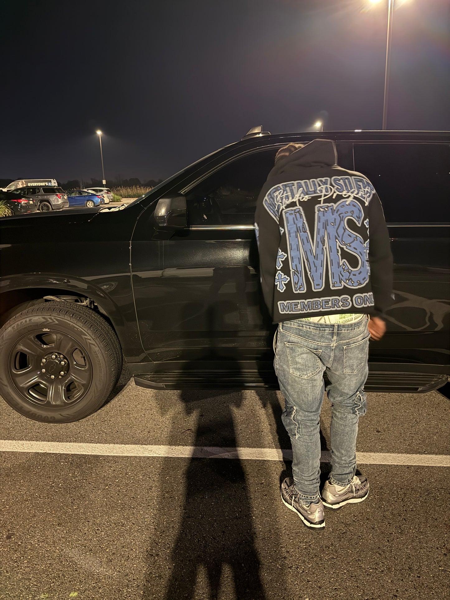 MS Members Only Cropped Hoodie & Stacked sweats set