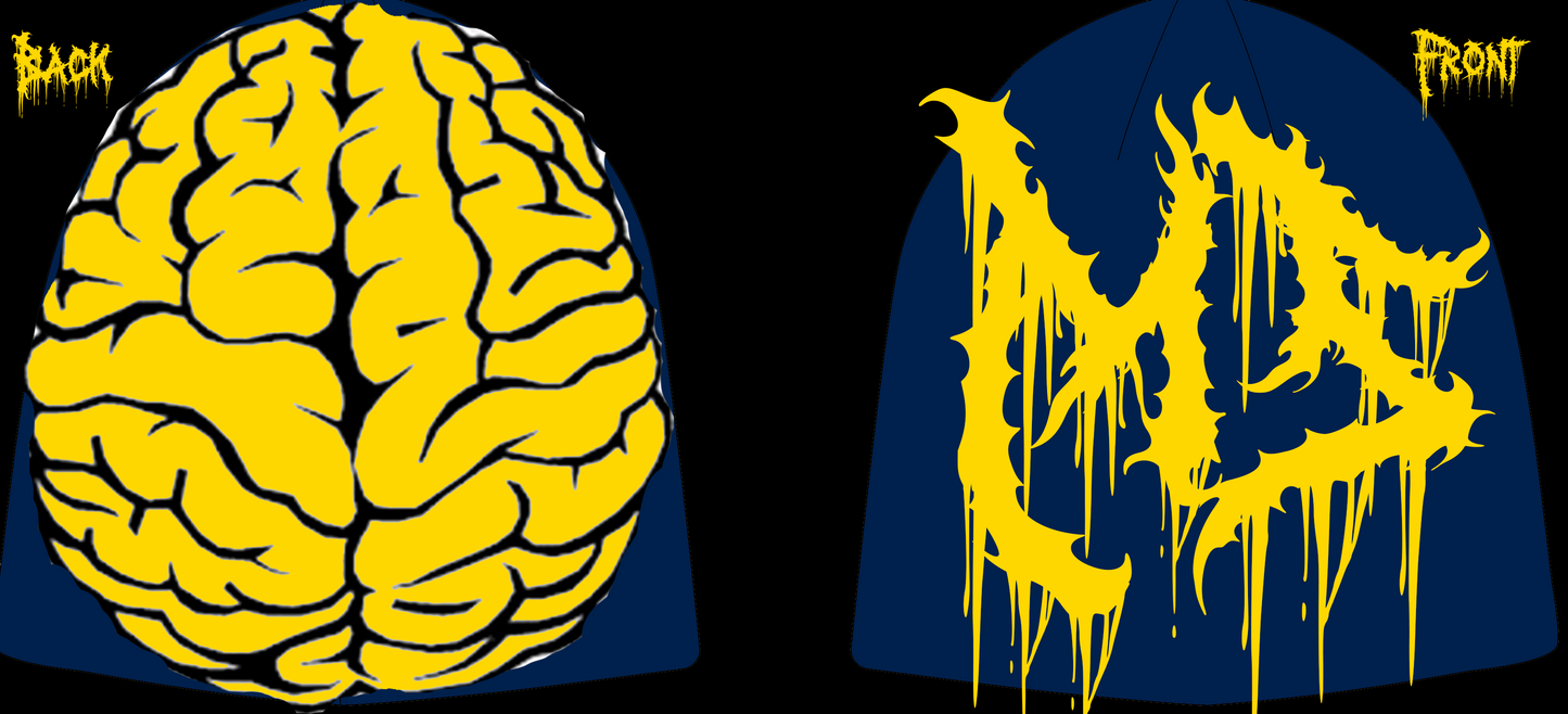 MS Navy & Gold Beanie