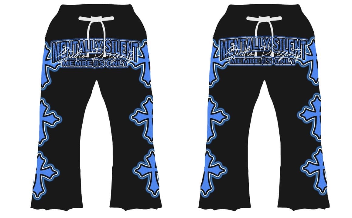 MS Members Only Cropped Hoodie & Stacked sweats set