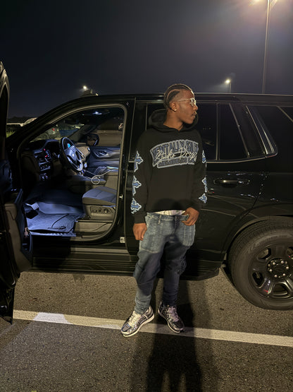 MS Members Only Cropped Hoodie & Stacked sweats set